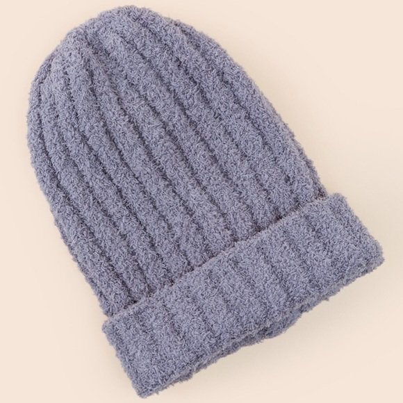 Fuzzy Ribbed Beanie - Picture 1 of 3